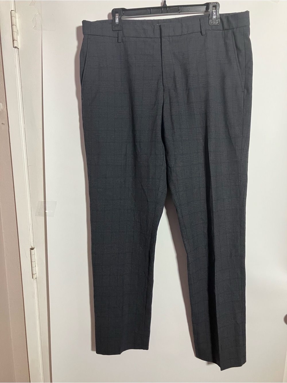 Tommy Hilfiger Charcoal Plaid Dress Pants